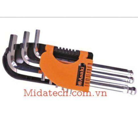 BỘ LỤC GIÁC 9 MÓN ĐẦU BI ASAKI AK 0194
