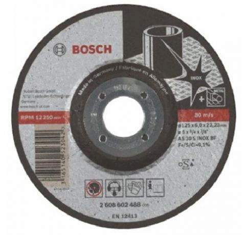  Đá mài Inox Bosch 125 x 6 x 22.2mm (2608602488)