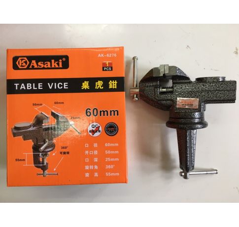 Ê tô kẹp bàn có mâm xoay Asaki AK-6276