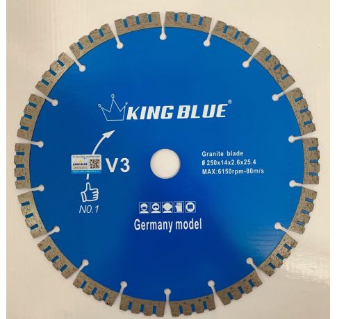 LƯỠI CẮT ĐÁ GRANITE KING BLUE 250MM