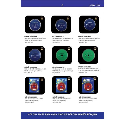 LƯỠI CẮT BÊ TÔNG VÀ NHƯA ĐƯỜNG KING BLUE G3