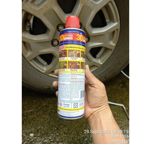 Chai xịt chống rỉ sét, bôi trơn WD-40 412ml