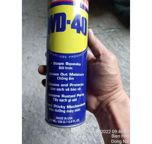 Chai xịt chống rỉ sét, bôi trơn WD-40 412ml