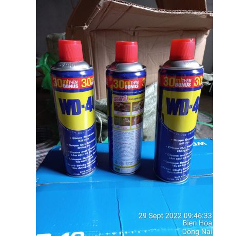 Chai xịt chống rỉ sét, bôi trơn WD-40 412ml