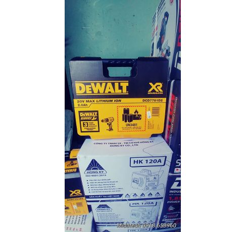 Máy khoan vặn vít dùng pin 20V Dewalt DCD7781D2-B1