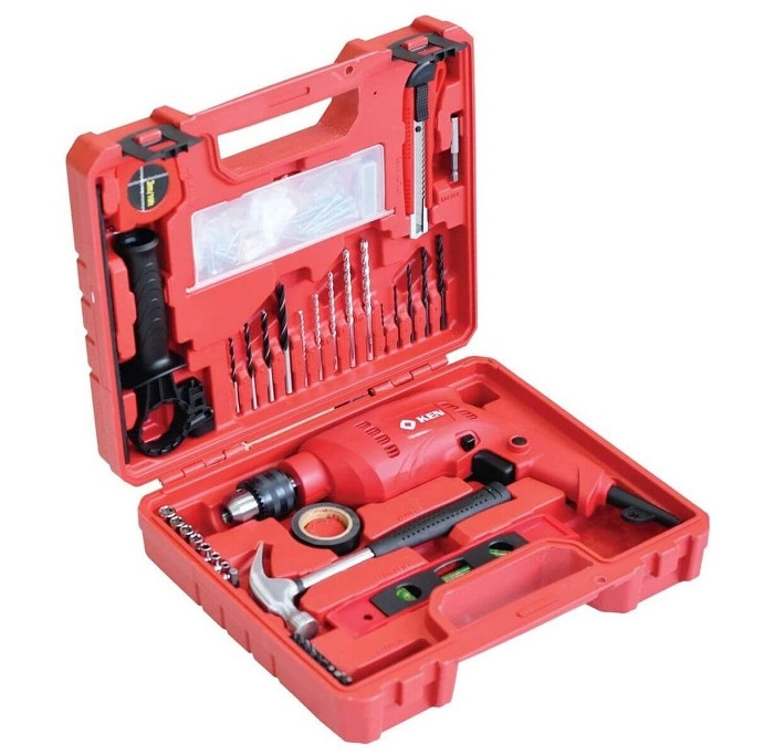 MÁY KHOAN ĐÔNG LỰC KEN 6913S ( 13MM CÓ PHỤ KIỆN )
