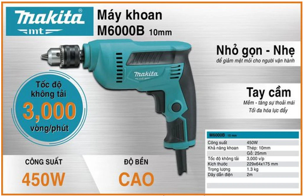 MÁY KHOAN MAKITA M6000B ( 10MM )