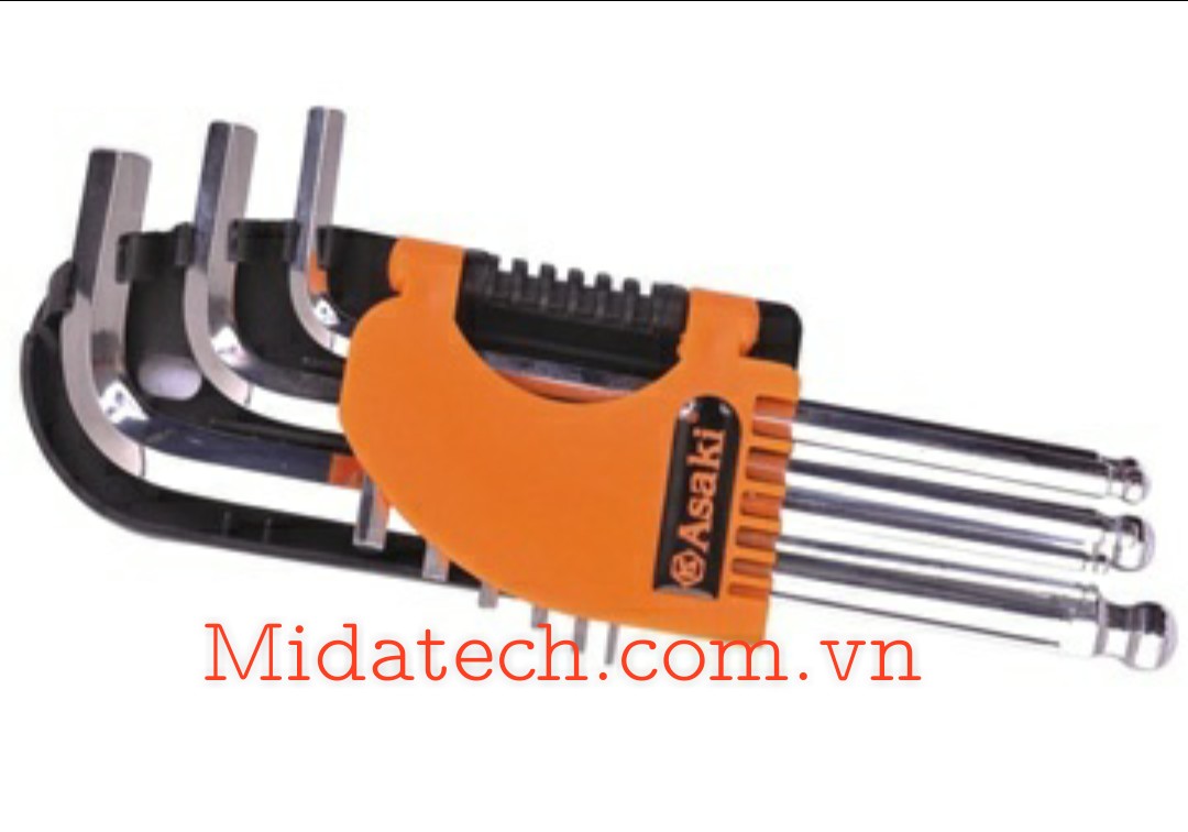 BỘ LỤC GIÁC 9 MÓN ĐẦU BI ASAKI AK 0194