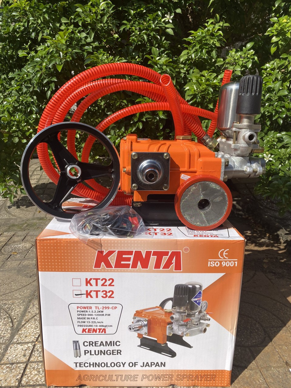 ĐẦU XỊT ÁP LỰC KENTA KT22 1HP CERAMIC