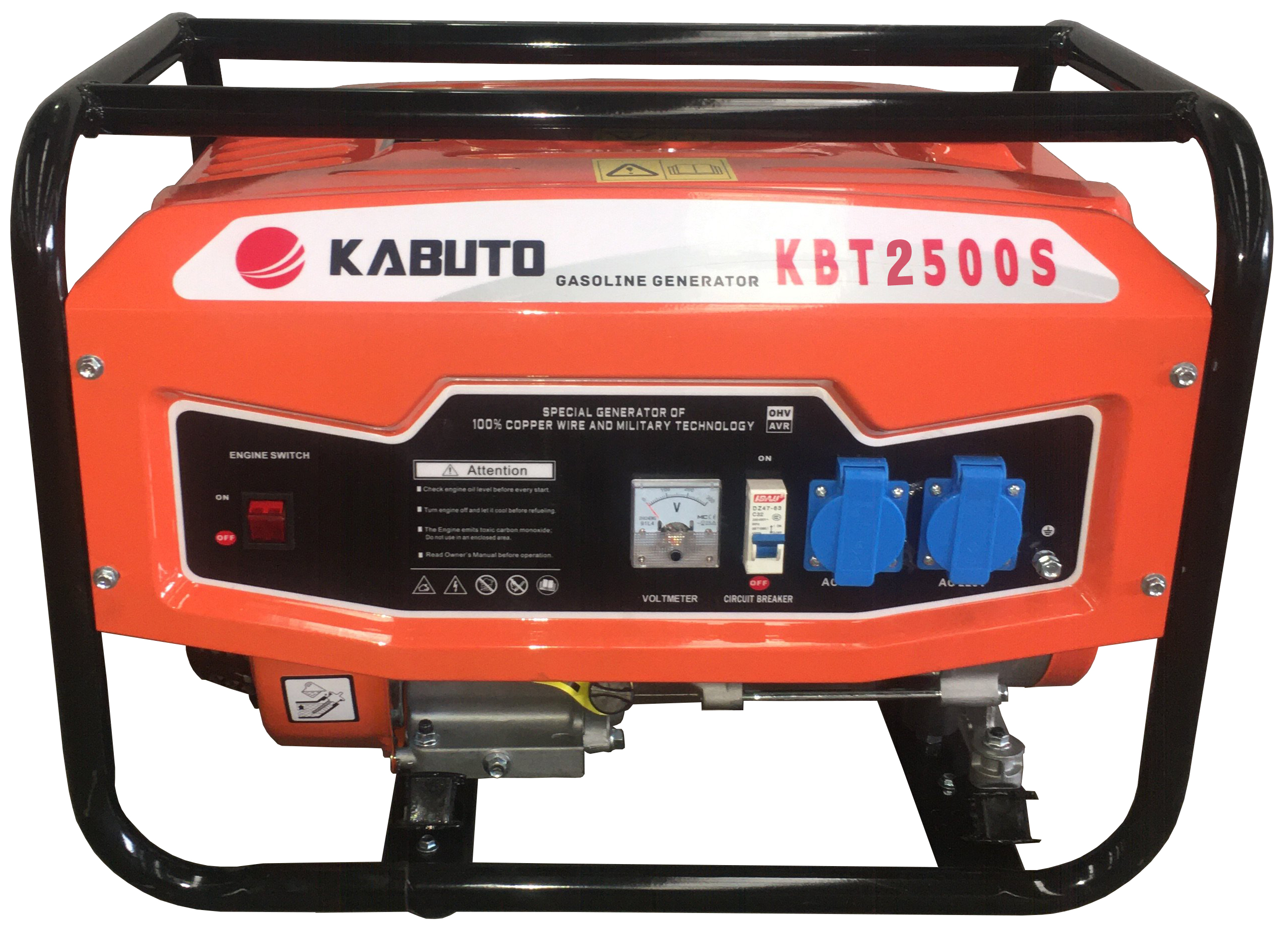 MÁY PHÁT ĐIỆN KABUTO KBT2500S ( 2 KW )