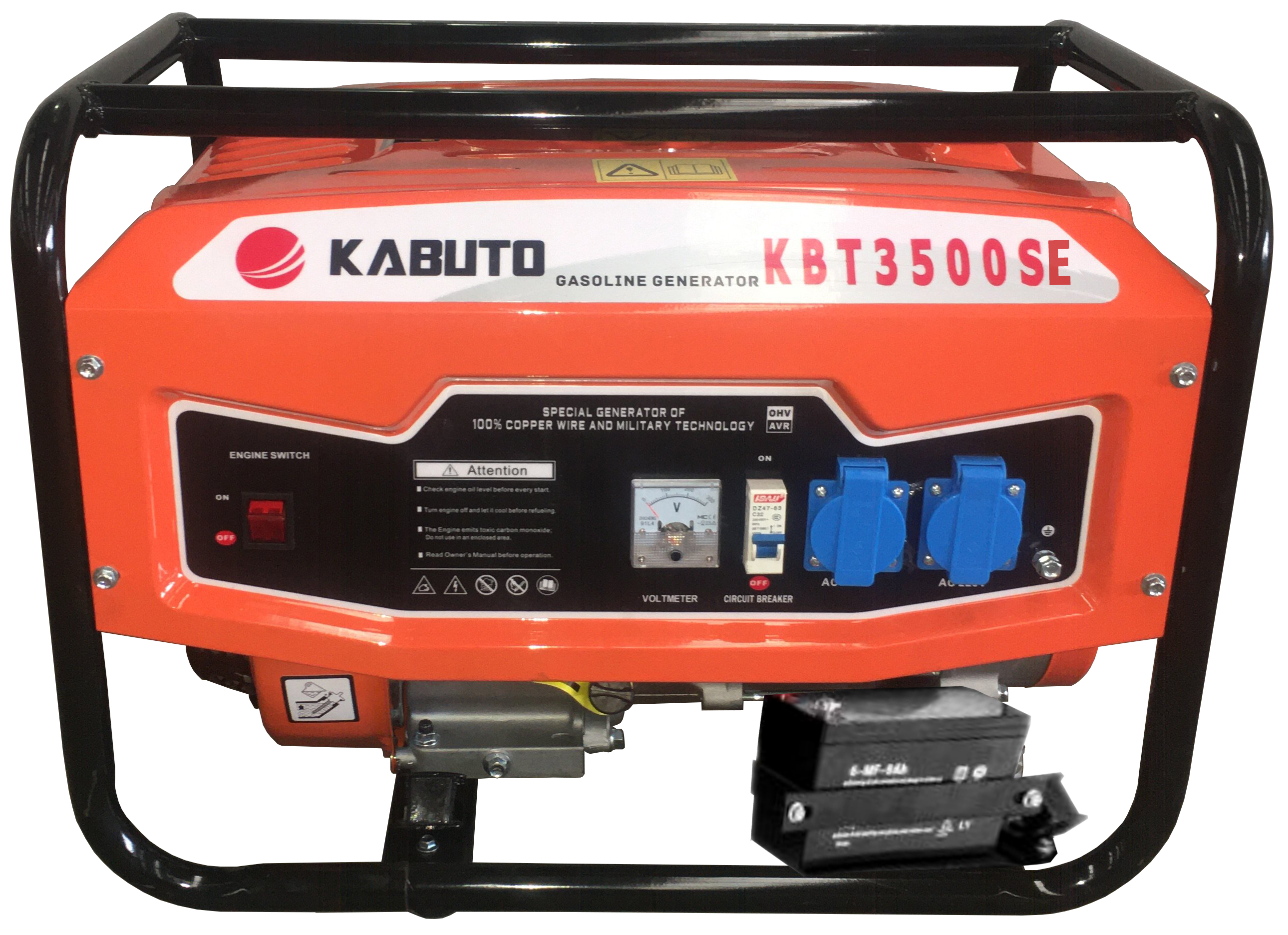 MÁY PHÁT ĐIỆN KABUTO KBT3500SE ( 3KW- ĐỀ )