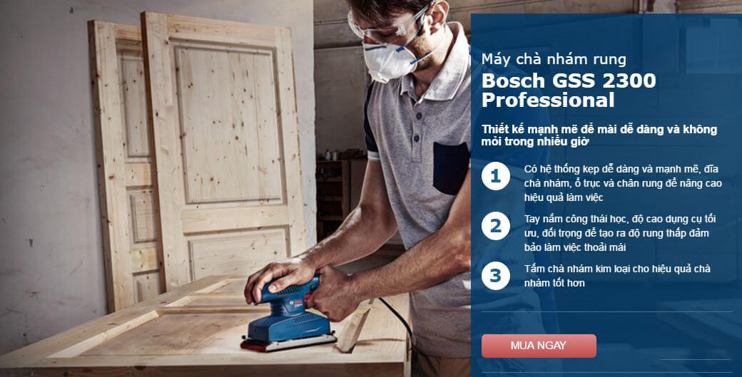 Máy chà nhám rung Bosch GSS 2300