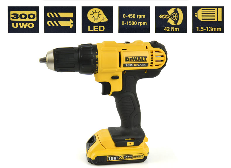 Máy khoan vặn vít dùng pin DeWalt DCD771C2 18V