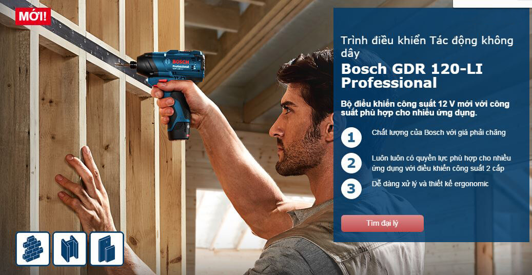 Máy vặn vít cầm tay dùng pin Bosch GDR 120-LI